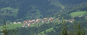 Blick vom Wanderweg Karren nach Kehlegg