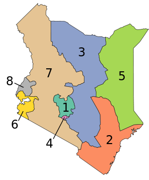 Kenya Provinces numbered.svg