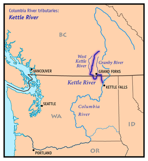 Einzugsgebiet des Kettle River