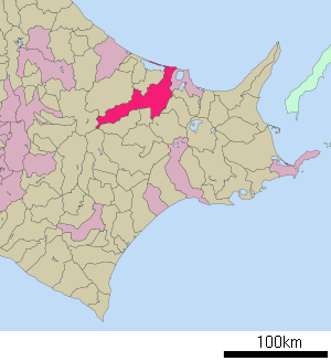 Lage Kitamis in der Präfektur