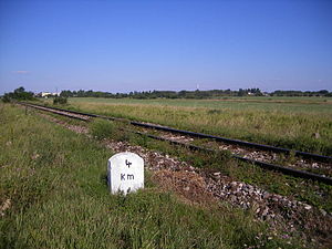 Strecke zwischen Komárno und Nová Stráž