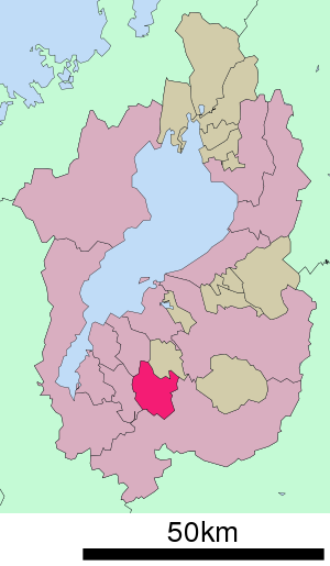 Lage Konans in der Präfektur