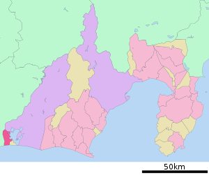 Lage Kosais in der Präfektur
