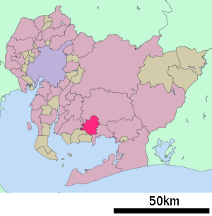 Lage Kōtas in der Präfektur