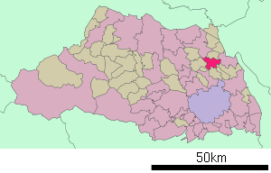 Lage Kukis in der Präfektur