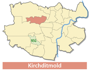 Lage von Kirchditmold in Kassel