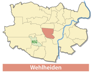 Lage von Wehlheiden in Kassel
