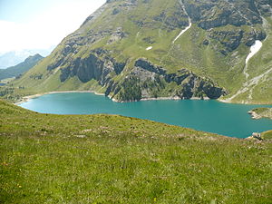 Das Rifugio Barmasse liegt am Lago di Cignana.