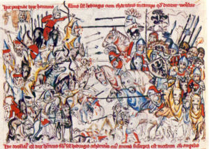 Mongolenschlacht bei Liegnitz,Darstellung aus dem 14. Jahrhundert