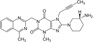 Struktur von Linagliptin