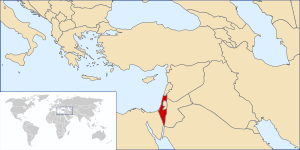 Karte Erzeparchie Haifa e Terra Santa