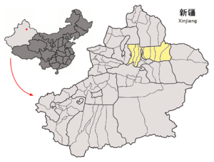 Location of Changji Prefecture within Xinjiang (China).png
