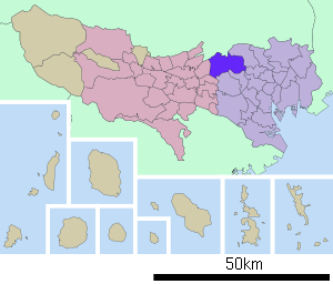Lage Nerimas in der Präfektur