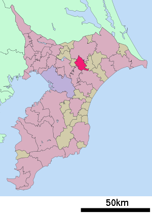 Lage Tomisatos in der Präfektur
