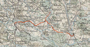 Strecke der Lokalbahn Böhmisch Leipa–Niemes