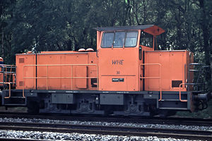MaK DE 502 als Lok 30 der WHE im Herner Westhafen