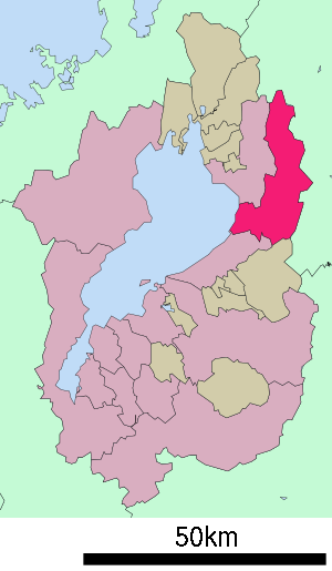 Lage Maibaras in der Präfektur