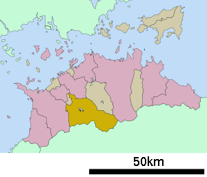 Lage Mannōs in der Präfektur