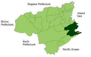 Lage Anans in der Präfektur
