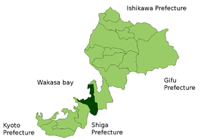 Lage Mihamas in der Präfektur