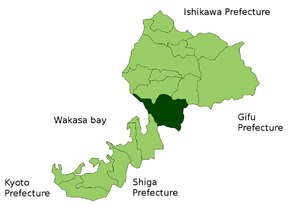Lage Minami-Echizens in der Präfektur
