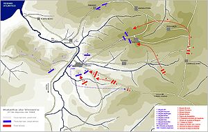 Karte der Schlacht von Vimeiro