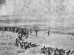 Osmanische Soldaten während der Belagerung von Kut