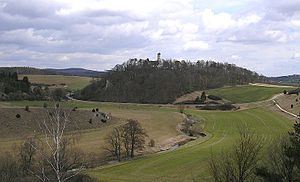Der Michelsberg von der Burg Hohenburg