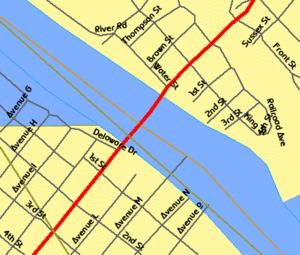 Mid-Delaware Bridge map.gif