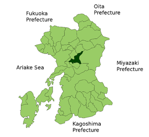 Lage Mifunes in der Präfektur