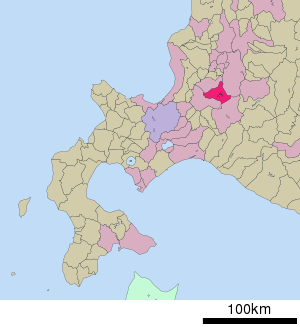 Lage Mikasas in der Präfektur