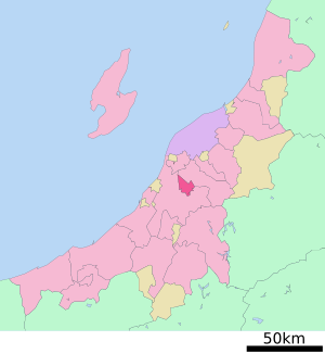 Lage Mitsukes in der Präfektur