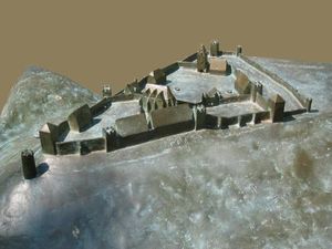 Modell der Burganlage
