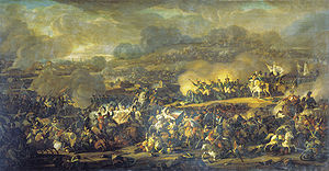Völkerschlacht bei Leipzig (Gemälde von Vladimir Moshkov von 1815)
