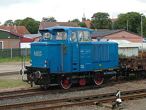 Lok 01 der neg in Niebüll (240 B, neue Führerhausbauform)