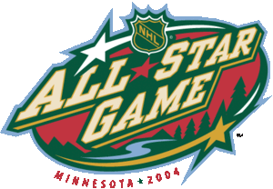 Das offizielle Logo des NHL All-Star Games 2004 in St. Paul