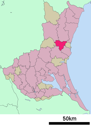 Lage Nakas in der Präfektur