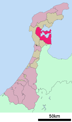 Lage Nanaos in der Präfektur
