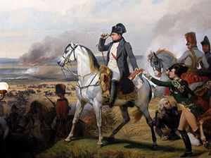 Napoleon am Schlachtfeld von Wagram