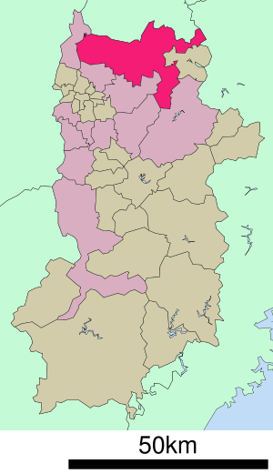 Lage Naras in der Präfektur