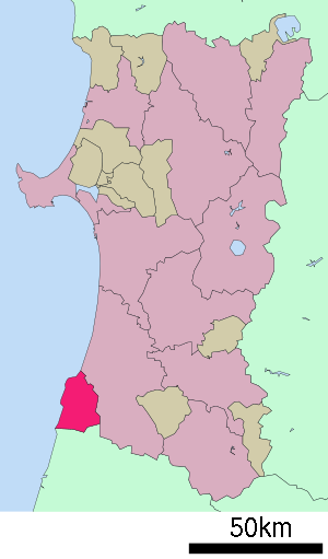 Lage Nikahos in der Präfektur