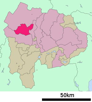Lage Nirasakis in der Präfektur