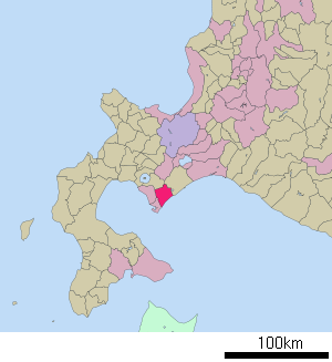 Lage Noboribetsus in der Präfektur