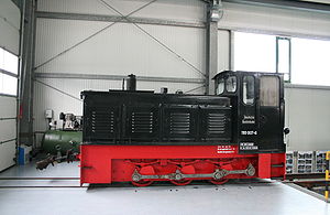 Diesellok 199 007 Typ Ns 4 in Jöhstadt 02.01.09