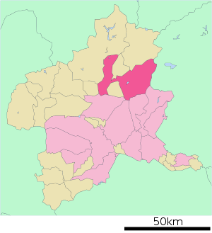 Lage Numatas in der Präfektur