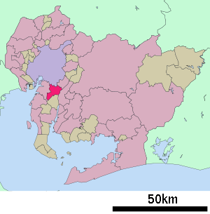 Lage Ōbus in der Präfektur