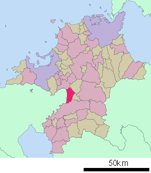 Lage Ogōris in der Präfektur