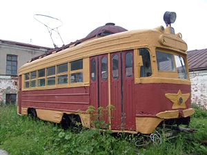 Bild des KTM-1 im Odessa Stadtverkehrmuseum
