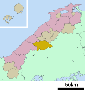 Lage Ōnans in der Präfektur