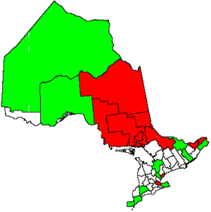 Französischsprachige Bezirke in Ontario